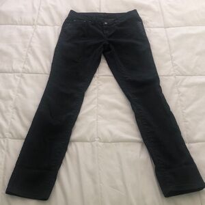 PrAna dark blue skinny cigarette pants in a lightweight fabric size 4/27